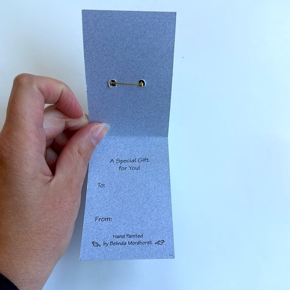 NWT Vintage Handmade Americana Red White and Blue Star pin - Picture 3 of 6